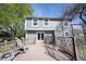 An outdoor deck with patio furniture, ideal for relaxing and entertaining in the backyard at 1123 Barley Cir, Carmel, IN 46032