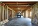 Large unfinished basement with fireplace rough in, ideal for creating a custom living space at 12304 Ridgeside Rd, Indianapolis, IN 46256