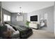 Serene main bedroom featuring a modern design, ensuite bathroom, and a calming color palette at 12304 Ridgeside Rd, Indianapolis, IN 46256