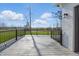 Spacious wood deck with railings and well-maintained yard at 12536 Lowery Way, Fishers, IN 46037