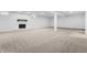 Finished basement featuring a fireplace and carpeted floors at 12536 Lowery Way, Fishers, IN 46037