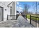 Spacious deck area perfect for outdoor entertaining and relaxation, featuring black metal railings at 12536 Lowery Way, Fishers, IN 46037