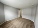 Bright bedroom with neutral walls, carpet, and open closet at 12657 Republic Dr, Fishers, IN 46037