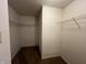Walk-in closet with shelves for storage at 12657 Republic Dr, Fishers, IN 46037