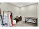 Functional flex room is ideal for sewing, with ample space for dressmaking and other crafting projects at 132 Oakhurst Way, Westfield, IN 46074