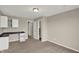 Carpeted bedroom with desk built-in and closet space at 13314 Lansbury Ln, Fishers, IN 46037