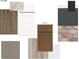 CWD38 featuring a variety of flooring, brick, carpet, cabinet, and countertop samples at 13418 Vickery Ridge Dr, Fishers, IN 46037