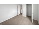 Clean bedroom with plush carpet, closet and a neutral color scheme at 13813 N Hawkers Hill Dr, Camby, IN 46113