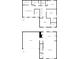 Layout of the two-story home, showing the kitchen, living room, bedrooms, garage, bathrooms, and walk-in closets at 13813 N Hawkers Hill Dr, Camby, IN 46113