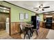 Cozy dining area features a round table, metal chairs, and stylish decor at 1629 N K St, Elwood, IN 46036