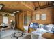 Cozy shed features desk area and welcoming seating area, ideal for relaxation and hobbies at 1629 N K St, Elwood, IN 46036