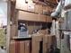 Unfinished basement provides ample storage space with boxes and shelving, offering potential for customization and organization at 1737 Friendship Dr, Indianapolis, IN 46217