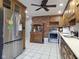 Efficient kitchen with stainless steel appliances and oak cabinetry at 1737 Friendship Dr, Indianapolis, IN 46217