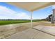 Enjoy the outdoor space on your back patio overlooking a picturesque field at 2252 Marjorie Way, Shelbyville, IN 46176
