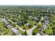 Aerial view of a picturesque neighborhood with mature trees and well-maintained homes at 244 W Admiral S Way, Carmel, IN 46032