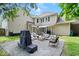 Spacious backyard featuring a patio area with comfortable seating, ideal for outdoor entertaining at 244 W Admiral S Way, Carmel, IN 46032