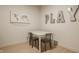 Charming playroom featuring a white table, chairs, and decorative 'PLAY' lettering at 2548 Ruffian Dr, Westfield, IN 46074