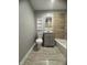 A newly renovated bathroom with a tiled shower and updated vanity is a great space for relaxing at 3642 Horth Ct, Indianapolis, IN 46235