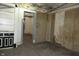 View of an interior room, showing dated decor and peeling paint at 425 N Grant Ave, Indianapolis, IN 46201