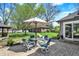 Inviting backyard with a gazebo, patio set, and lush greenery, creating a perfect space for outdoor enjoyment at 4337 Lincoln Rd, Indianapolis, IN 46228