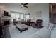Open-concept living room featuring vaulted ceilings and modern decor at 6717 Marble Arch Way, Indianapolis, IN 46259