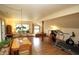 Spacious bonus room offering natural light, wood flooring, and versatile living space at 701 E Main St, Westfield, IN 46074