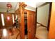 Grand foyer showcasing beautiful hardwood floors and ornate woodwork at 701 E Main St, Westfield, IN 46074