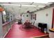 Inviting outdoor patio with covered area, ceiling fan, and decorative accents at 701 E Main St, Westfield, IN 46074