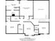Second floor plan features bedrooms, baths, laundry and walk-in closets at 8452 Ironhill Ct, Indianapolis, IN 46259