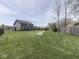 Large backyard with playset and storage shed at 8926 New Heritage Ct, Indianapolis, IN 46239