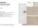 Interior finishes including a white door, satin nickel hardware, neutral carpet, and vinyl plank flooring at 1000 Deodar St, Lebanon, IN 46052