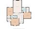 Upstairs floor plan showing bedroom locations and walk-in closets at 1016 Silver Lake Ct, Greenwood, IN 46142