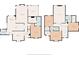 Layout of the home showcasing both the main and upper levels of the house at 1016 Silver Lake Ct, Greenwood, IN 46142