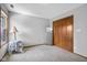 Bedroom with neutral carpet offers a blank canvas for design ideas at 1121 Retford Ct, Greenwood, IN 46143