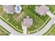 Real estate photo showcasing neighborhood homes, landscaping, and street layout from above at 1334 Winfield Way, Greenwood, IN 46143