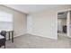 Neutral-colored bedroom featuring carpet, white trim, natural light, and a spacious closet at 1334 Winfield Way, Greenwood, IN 46143