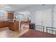 Open concept kitchen has lots of room to entertain and flows to other living spaces at 15144 Dry Creek Rd, Noblesville, IN 46060