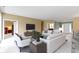 Open-concept living area featuring stylish decor and neutral tones at 16243 Oliver St, Fishers, IN 46037
