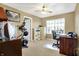 Bedroom or Office features sports decor, exercise machine and desk with window views at 209 Allen Ln, New Whiteland, IN 46184