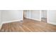 Spacious living room featuring wood floors, freshly painted walls and an open layout at 2114 N Dexter St, Indianapolis, IN 46202