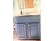 Bathroom vanity with storage cabinet and a modern faucet at 2303 Cole Wood Ct, Indianapolis, IN 46239