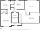 Second floor floor plan featuring primary bedroom, primary bath, Gathering room, two bedrooms, one bath and walk-in closet at 2303 Cole Wood Ct, Indianapolis, IN 46239