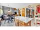 Open concept kitchen with center island and eat in table at 2303 Cole Wood Ct, Indianapolis, IN 46239