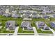 Beautiful aerial view of a modern home in a landscaped community with pond at 3840 Shady Lake Dr, Westfield, IN 46074