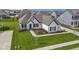 Beautiful single-story home featuring black shutters and a well-manicured lawn at 3840 Shady Lake Dr, Westfield, IN 46074