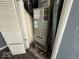 A utility closet features a furnace with ductwork and a bi-fold closet door at 406 W Broadway St, Alexandria, IN 46001