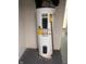 Modern water heater with energy guide information, ensuring efficient hot water supply at 415 E 32Nd St, Indianapolis, IN 46205