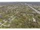Overhead view showcasing the neighborhood's layout and proximity to the highway at 6107 Rural Dr, Indianapolis, IN 46227