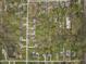 Bird's eye view of the neighborhood, highlighting the well-defined street grid and mature landscaping at 6107 Rural Dr, Indianapolis, IN 46227