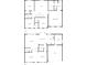 Detailed floor plan showcasing the layout of the home's two floors with labeled rooms and dimensions at 6234 N Woods Edge Dr, McCordsville, IN 46055